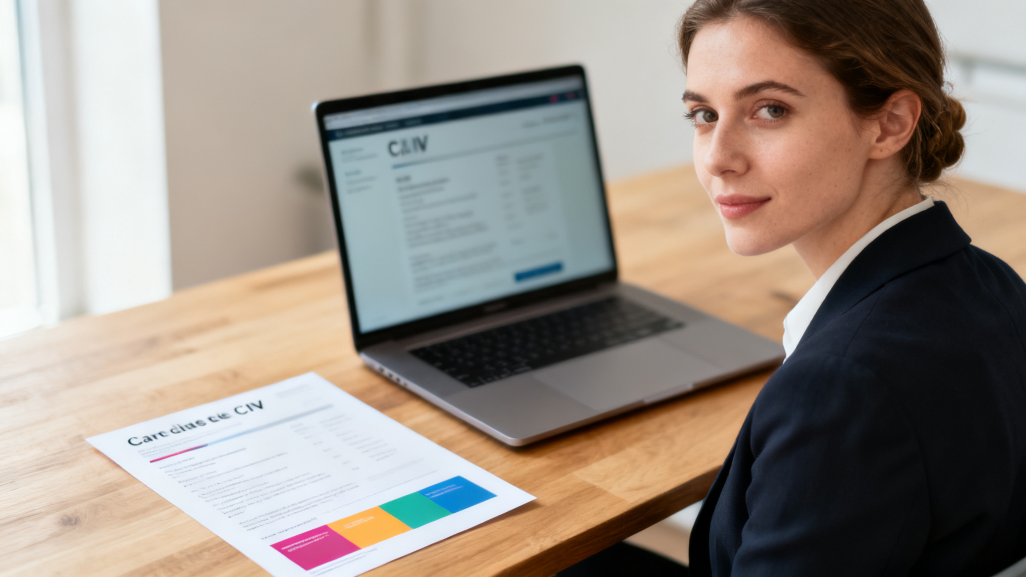 Créer un CV gratuitement en ligne sur un poste de travail