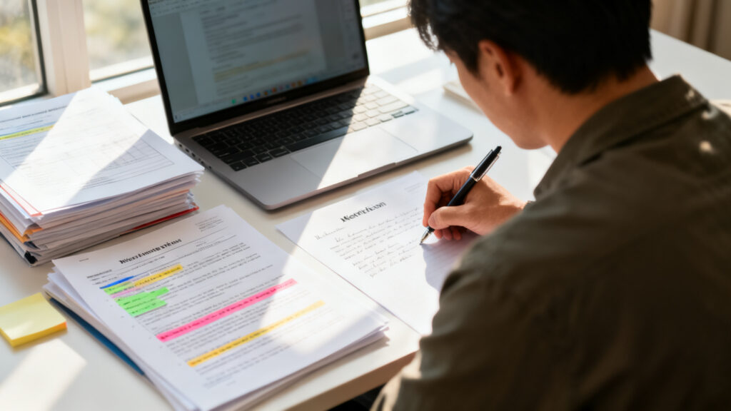 Dossier de candidature master psychologie bien organisé