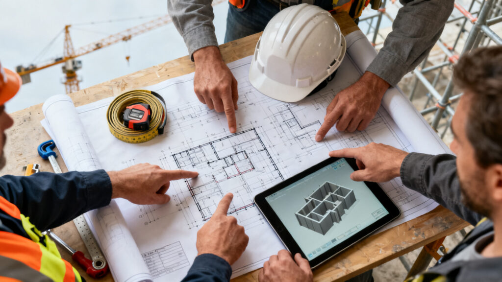 Plans et maquette BIM pour cartographier les métiers du BTP