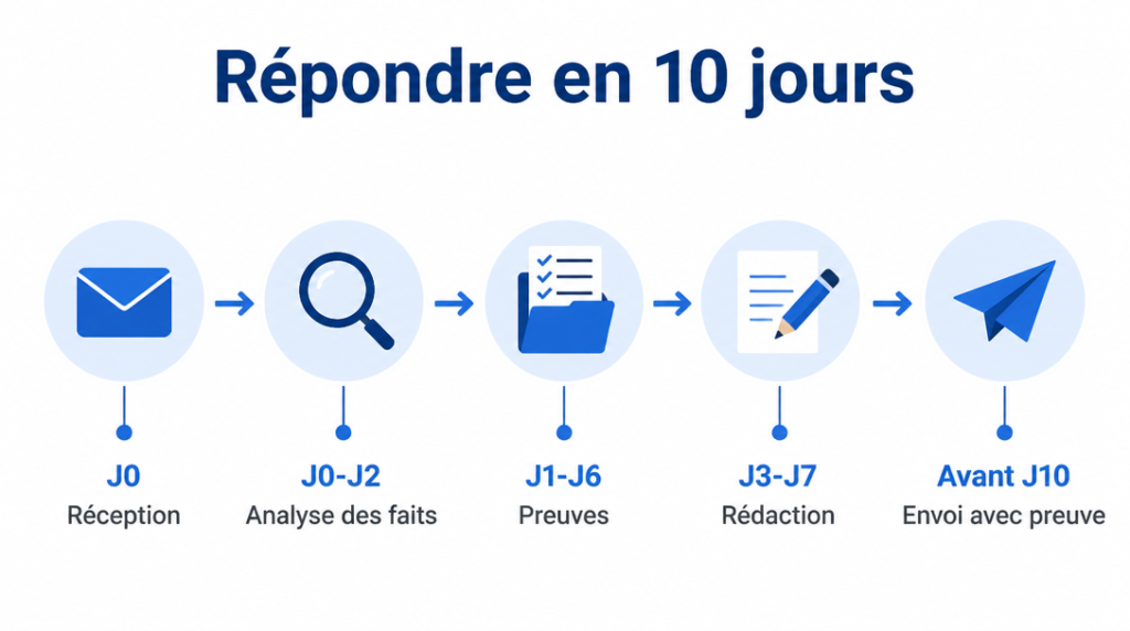 Étapes pour répondre à un avertissement avant radiation en 10 jours