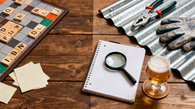 Tableau mêlant jeux de lettres et métiers en Z