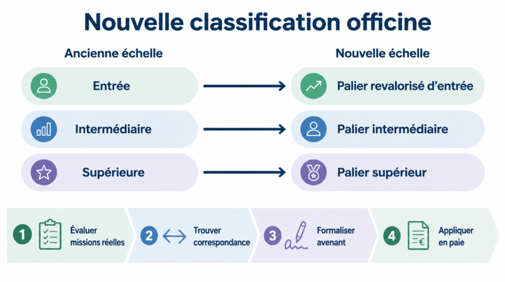 Correspondance des coefficients ancienne et nouvelle échelle